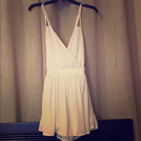 Mustard Seed Other - White Romper by Mustard Seed
